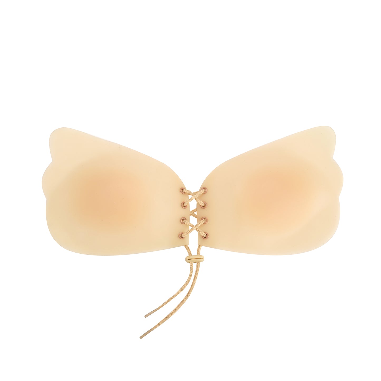 Sugarcoat Angel Wings Invisible Bras Wing Shape and drawstring pull. Vanilla color